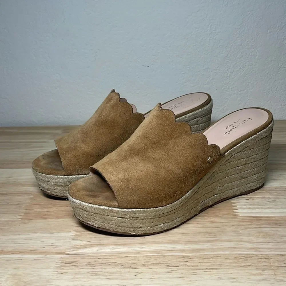 Kate Spade Toby Wedge Slip-On Sandal Size 10